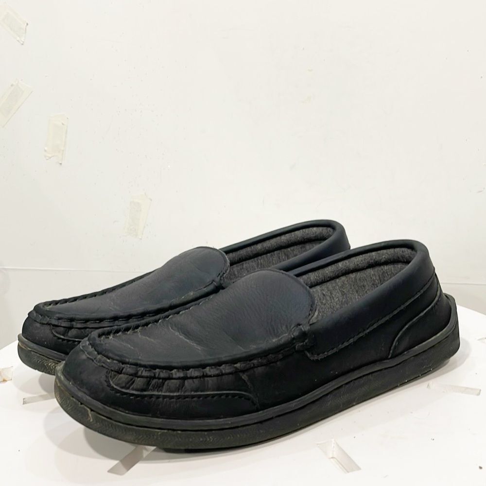 My Slippers Shoes Loafers Genuine Leather Womens Black Sz 8 MY‎ PILLOW Co